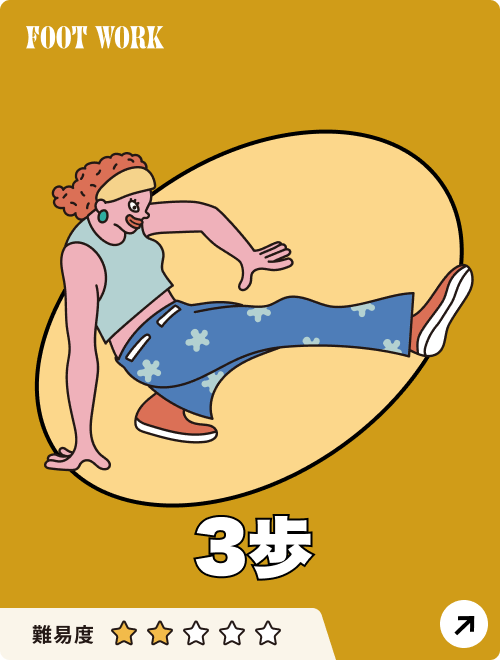 3歩